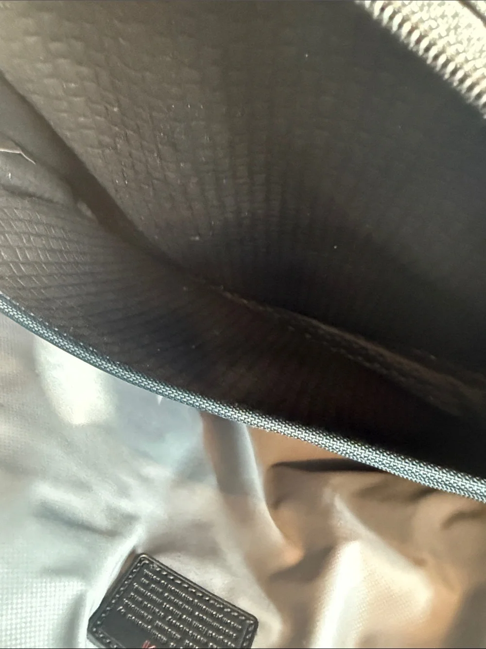 Tumi Black Nylon Laptop Briefcase with Detachable Strap